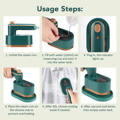 Compact Portable Handheld Electric Iron